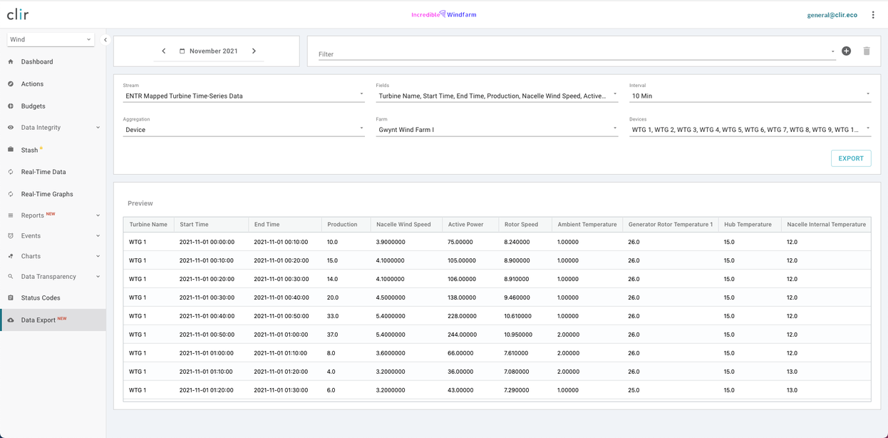 Clir_Data_Export