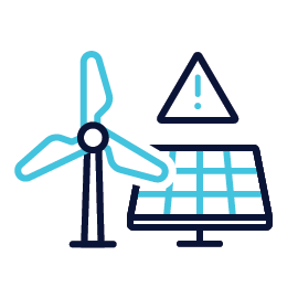 Wind turbine and solar panel error