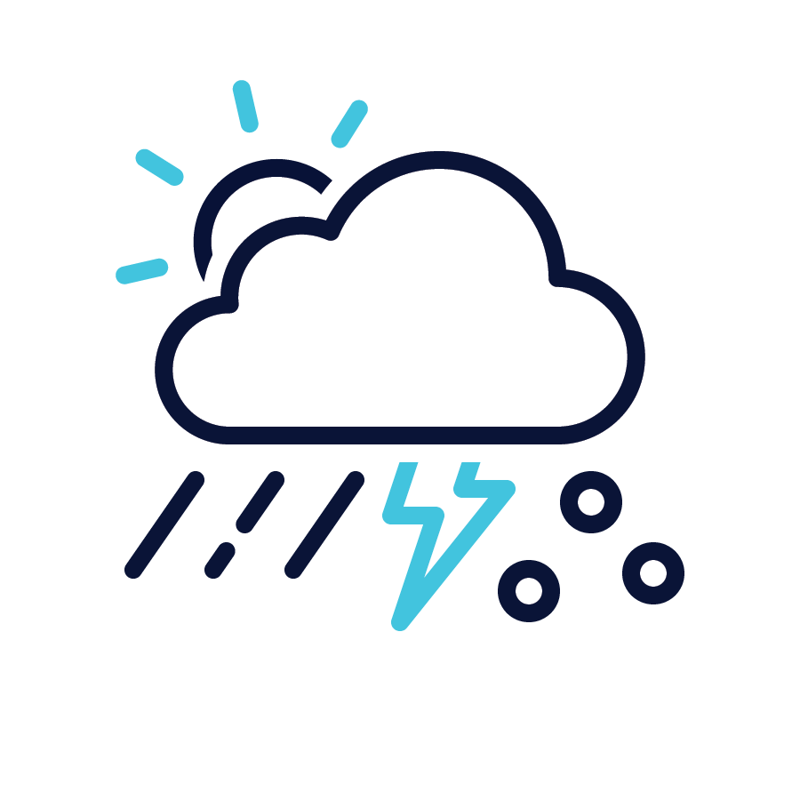 Stormy weather icon