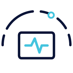 Benchmarking for health icon