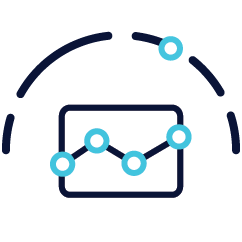 Benchmarking for performance icon