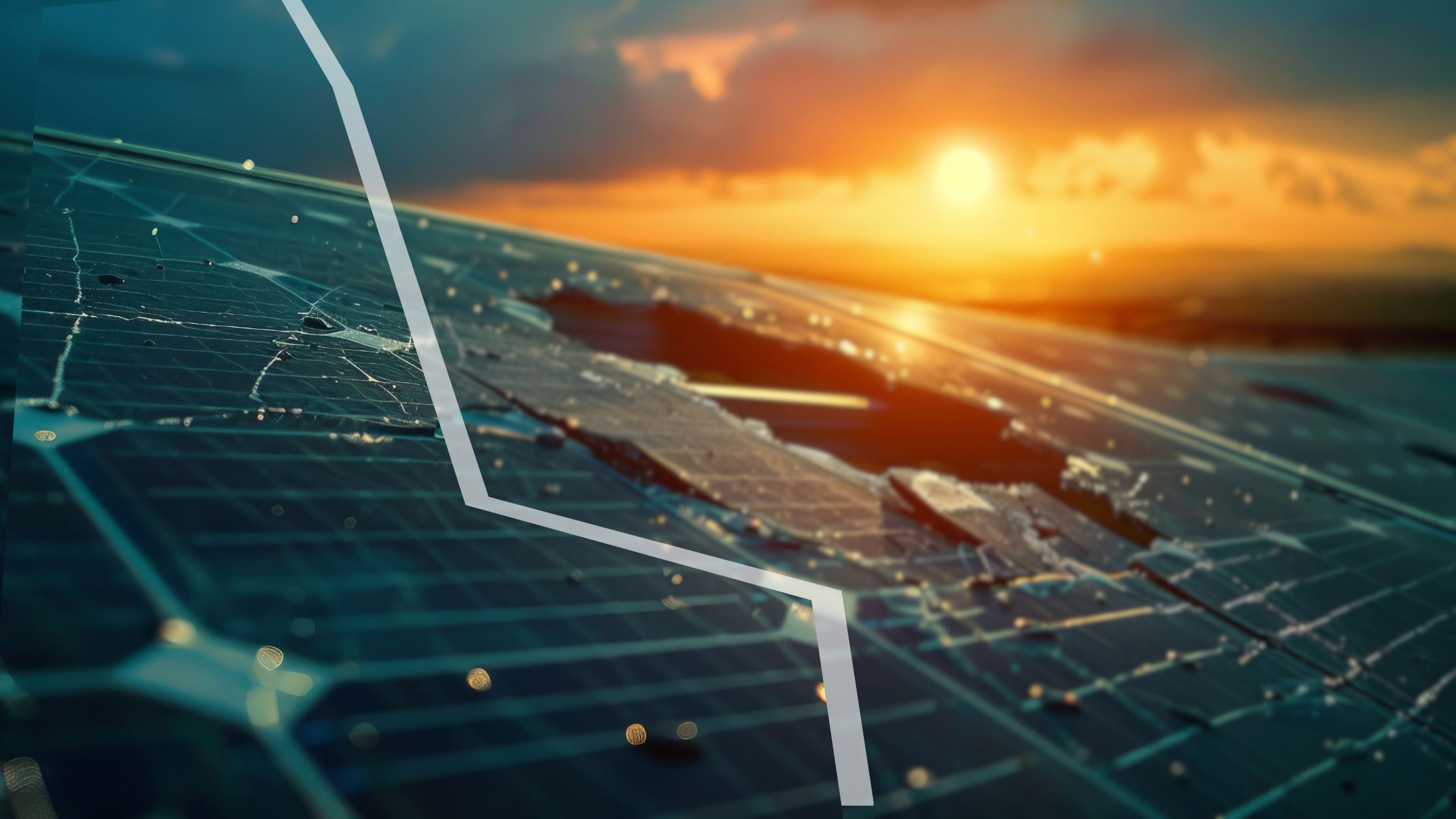 Hail storms effect on solar farms