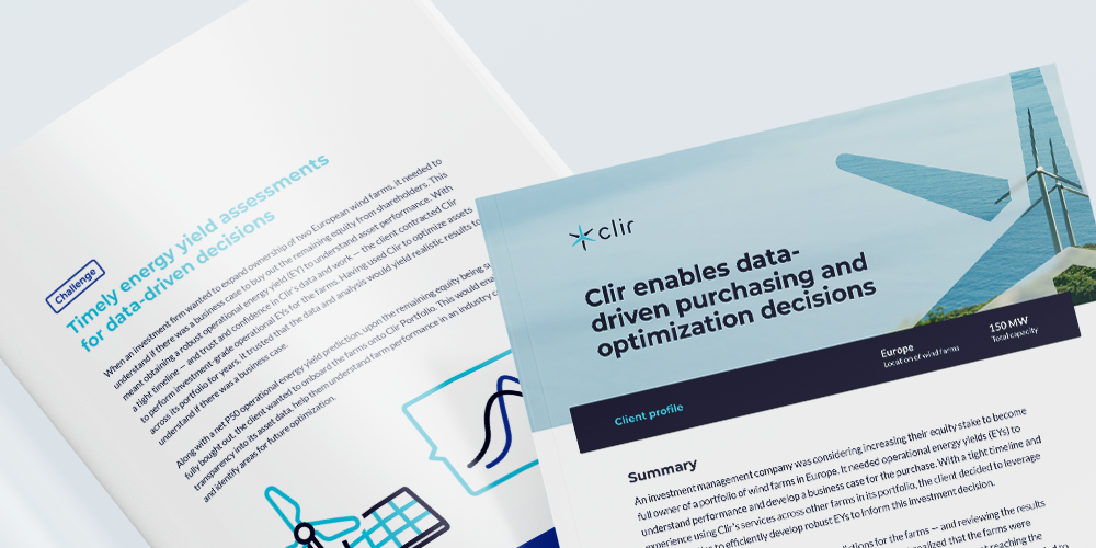 Clir enables data- driven purchasing and  optimization decisions