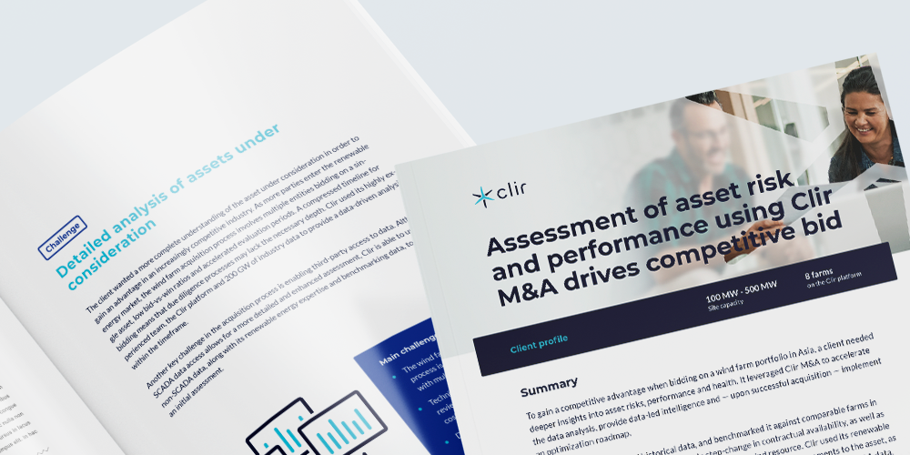 Clir M&A support for global asset manager