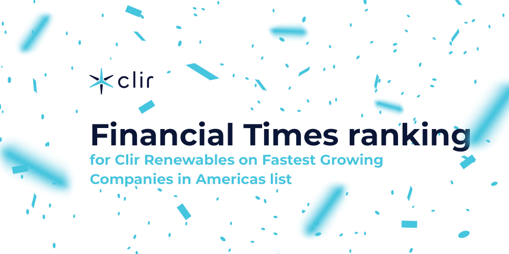 Clir ranked as one of Fastest Growing Companies by the Financial Times