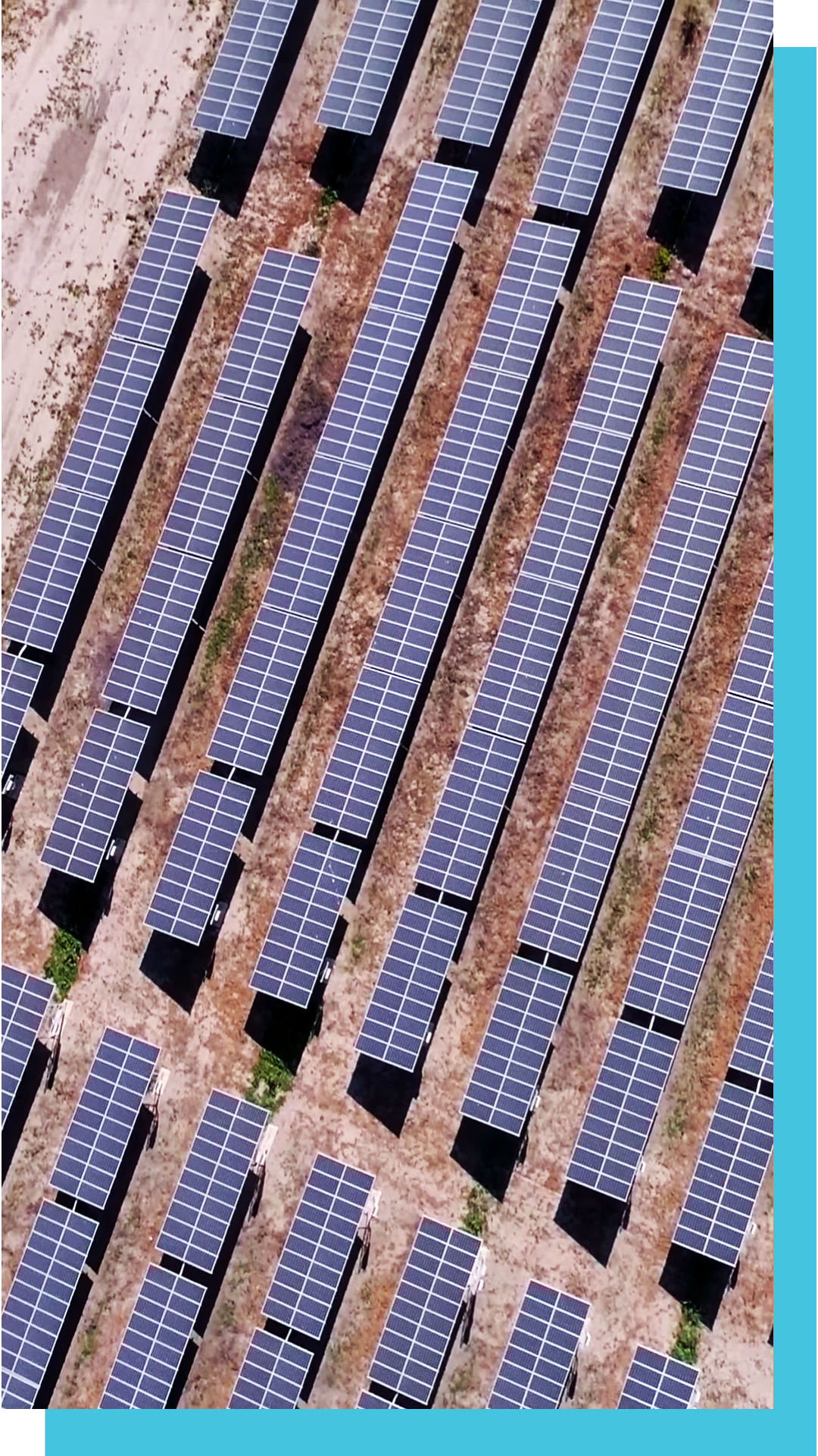 Solar farm in the desert